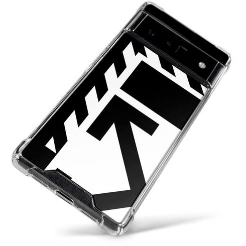 Black and White Geometric Shapes Google Pixel 6 Clear Case